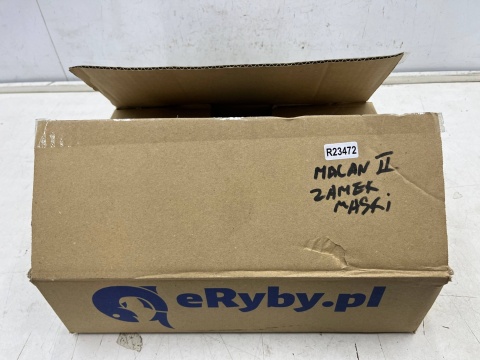 Zamek maski Porsche Macan II 95c 24r.- rygiel mocowanie podstawa zamka maski łącznik pasa komplet