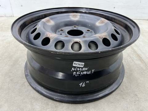 Felga stalowa Renault Kadjar Koleos Qashqai X-Trail Juke r16 cali 6,5jx16 ET40 5x114,3 jedna felga stalowa oryginalna