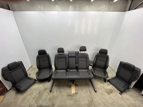Fotele Opel Zafira B 05-14r. pół skóra EUROPA komplet 3 rzędy