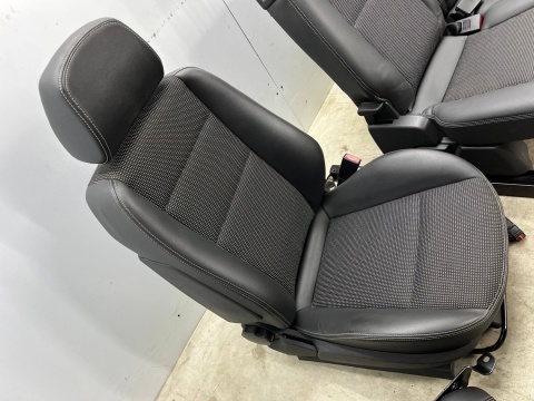 Fotele Opel Zafira B 05-14r. pół skóra EUROPA komplet 3 rzędy