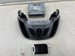 Radio Ford C-Max MK2 CMax Mk2 12-14r. tuner fabryczny czytnik płyt panel sterowania wyświetlacz komplet am5t-18c815-gk