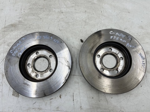 Tarcze hamulcowe Ford C-max MK2 Focus MK3 Fiesta Volvo C30 C70 S40 V50 przednie 278mm. tarcza przód KOMPLET