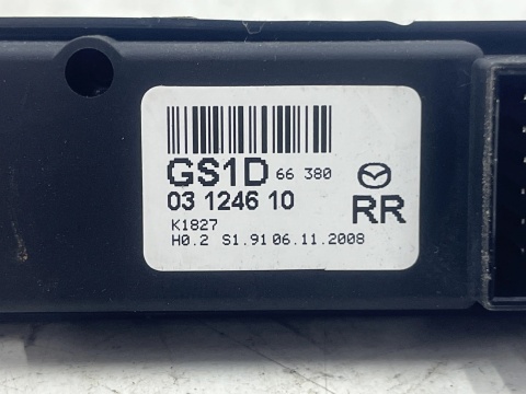 Przełącznik Mazda 6 II GH 07-12r. prawy tył panel sterowania podnoszenia szyb GS1D66380