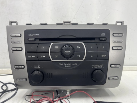Radio Mazda 6 II GH 07-12r. tuner fabryczny czytnik płyt panel zestaw głośnomówiący Parrot gs1e669rxa
