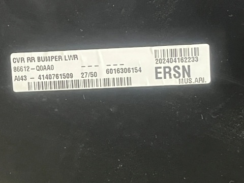 Zderzak tylny Hyundai Bayon 21r.- tył 4XPDC nowy oryginalny 86612-Q0AA0