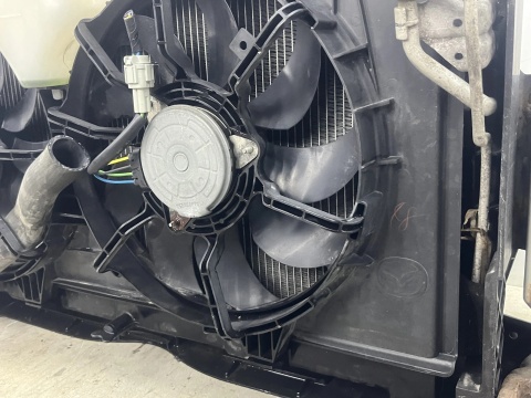 Pas przedni Mazda 6 II GH 07-12r. 2.2 MZR-CD Diesel kompletny z chłodnicą wody belka wzmocnienie absorber osłona dolna wentylato