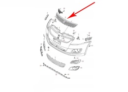 Atrapa Suzuki Swift 5 V 10-13r. NOWY grill przednia maskownica zderzaka znaczek oryginalna 71741-68l00-5pk