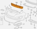 Absorber zderzaka Chevrolet Spark 3 III M300 09-13r. Lift przednie wzmocnienie styropian pianka przód NOWA ORGINALNA 96686589