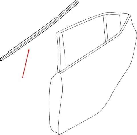 Listwa Mazda 5 CW 10-15r. NOWA lewa tylna listwa zgarniająca uszczelka