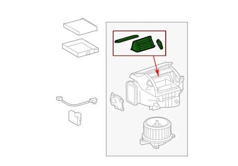 Nagrzewnica Lexus IS Lexus GS 05-15r. NOWA klapka przepustnica regulacji gorącego powietrza 87020-30020