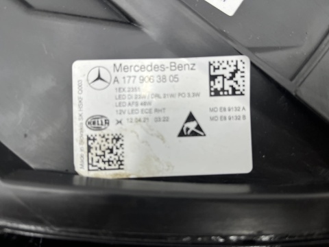 Lampa reflektor Mercedes w177 a-klasa 18-22r. PRAWA przednia Full LED HIGHT PERFOMANCE prawy przód a1779063805