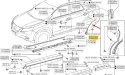 Uszczelka LEXUS RX 3 III 270/350/450H 08-15r. lewa tylna guma listwa drzwi lewy tył 67857-48020