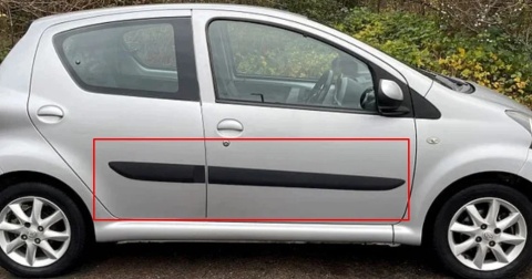 Listwa Toyota AYGO I 05-14r. 5Drzwi KOMPLET listew na drzwi dodatkowe ochro