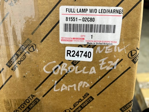 Lampa Toyota Corolla XII E21 18-22r. HB hatchback NOWA lewa tylna LED w błotnik EU Oryginalna lewy tył 81551-02c80