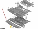 Osłona pod zderzak BMW M5 F10 F11 10-17r. NOWY zamiennik m-pakiet km51018-12