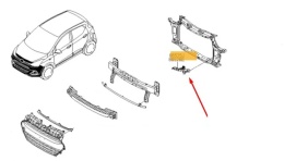 Ślizg Hyundai i10 2 II 13-16r. NOWE lewe przednie mocowanie zderzaka wspornik 86525b9000