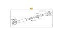 Wał napędowy Toyota Hilux 7 VII 05-15r. oryginalny przedni 4x4 2.5d 3.0d D-4D 4WD przód 371400k062