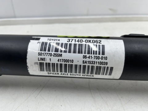 Wał napędowy Toyota Hilux 7 VII 05-15r. oryginalny przedni 4x4 2.5d 3.0d D-4D 4WD przód 371400k062