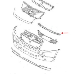 Absorber zderzaka Suzuki Grand Vitara 2 II 05-14r. przednie wzmocnienie przód NOWA ORGINALNA 71762-65j01