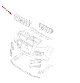 Atrapa Suzuki Splash 08-14r. grill przednia maskownica zderzaka znaczek 71741-51k00-5pk