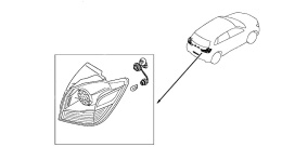 Lampa Mitsubishi ASX I Outlander Sport 10-19r. NOWA prawa tylna LED EU Oryginalna w błotnik prawy tył 8330b194