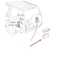Podkładka pod tablicę zderzaka Toyota Land Cruiser J10 02-09r. TYLNA podstawa tablicy 75126-60090