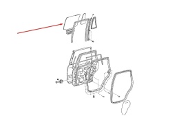 Szyba boczna Toyota Land Cruiser J120 02-09r. NOWA prawa tylna szyba z drzwi oryginalna prawy tył 68113-60211