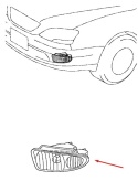 Lampa reflektor Lexus LS430 3 III 00-03r. nowy orginalny lewy przedni halogen 81211-50051