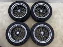 Felgi aluminiowe VW 7,5jx17 ET? 5x112 DOTZ REVVO DARK felgi r17 cali polerowany rant KOMPLET z oponami