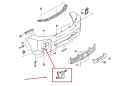 Atrapa Toyota Land Cruiser J200 Lift 12-15r. NOWA prawa kratka zderzaka przednia obudowa ramka halogenu oryginalna zaślepka