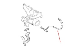 Rura Alfa Romeo Gulietta 10-20r. przewód oleju turbiny 55258147