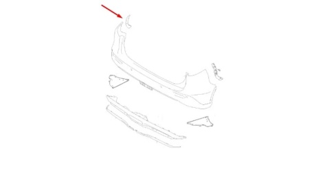 Ślizg Suzuki Vitara 2 II 15r.- lewe tylne mocowanie zderzaka lewy tył 71832-54p00-000