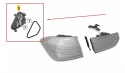 Wkład lampy BMW 3 F30 sedan M3 F80 11-15r. lewa tylna listwa oprawa żarówek lampy błotnika ORYGINALNA lewy tył 7313043