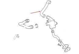 Odma Fiat 500 500L 07-24r. 1.3 D multijet przewód rura separatoru oleju 51814496