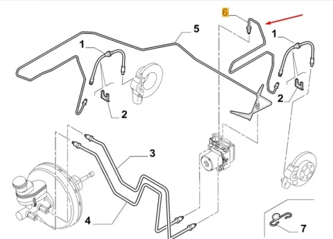 Przewód hamulcowy Fiat Ducato Jumper Boxer 14r.- NOWA orginalna rurka hamulcowa 1370483080