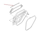 Listwa Hyundai i40 11-19r. NOWA prawa tylna uszczelka drzwi CHROM zewnętrzna szyby zgarniająca prawy tył 832203z000