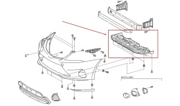 Osłona pod zderzak Toyota Avensis 3 III T270 09-15r. NOWA przednia płyta dolna podwozia pod silnik oryginalna 52618-05010