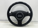 Kierownica Audi A3 8P 04-13r. skórzana trójramienna łopatki z poduszką Airbag EUROPA 8p0419091p