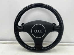 Kierownica Audi A3 8P 04-13r. skórzana trójramienna łopatki z poduszką Airbag EUROPA 8p0419091p