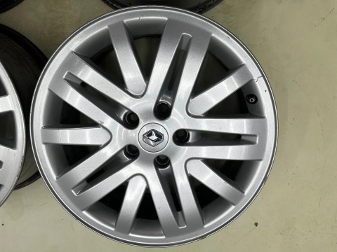 Felgi aluminiowe Renault Laguna 2 II Espace 4 IV 7jx17 ET50 5x108 felgi r17 cali z czujnikami KOMPLET 8200387857