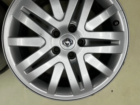 Felgi aluminiowe Renault Laguna 2 II Espace 4 IV 7jx17 ET50 5x108 felgi r17 cali z czujnikami KOMPLET 8200387857