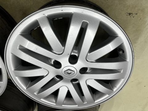 Felgi aluminiowe Renault Laguna 2 II Espace 4 IV 7jx17 ET50 5x108 felgi r17 cali z czujnikami KOMPLET 8200387857