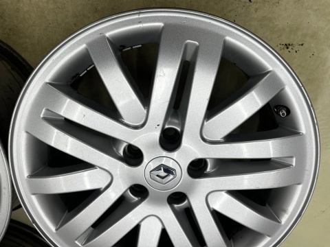 Felgi aluminiowe Renault Laguna 2 II Espace 4 IV 7jx17 ET50 5x108 felgi r17 cali z czujnikami KOMPLET 8200387857