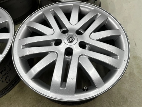 Felgi aluminiowe Renault Laguna 2 II Espace 4 IV 7jx17 ET50 5x108 felgi r17 cali z czujnikami KOMPLET 8200387857