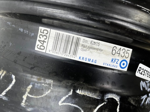Felgi stalowe Opel Meriva A Corsa C Tigra B Combo 03-10r. r15 cali 6jx15 ET43 4x100 felgi r15 cali Komplet