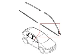 Listwa Mazda CX-5 II CX5 II KF KB 17-21r. NOWA prawa przednia uszczelka drzwi CHROM zewnętrzna szyby zgarniająca kb7w-50-640c