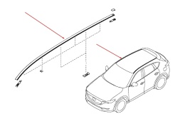 Listwa Mazda CX-5 II KF KB 17-25r. NOWA prawa nakładka dachowa zaślepka na dach kb7w-50-9h0b