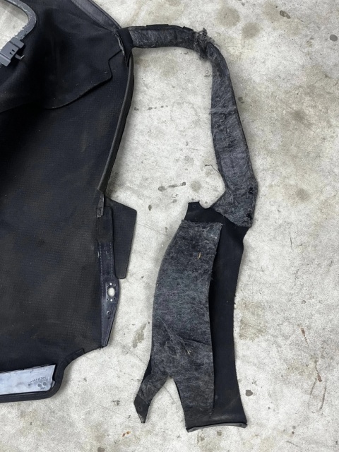 Poszycie dachu Mini One Cooper Cabrio F57 16-24r. miękki dach poszycie materiałowe ORYGINAL bez szyby Black SCHWARZ f57403011-a
