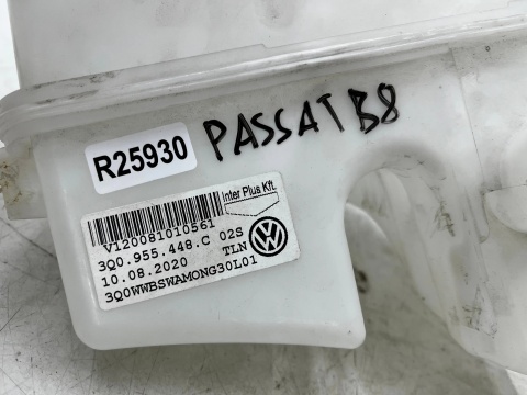 Zbiorniczek spryskiwaczy VW Passat B8 Golf 6 VI 7 VII + Sportsvan 12-23r. zbiornik bez pompki 3q0955448c