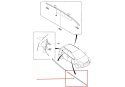Listwa Mazda 2 II DE DH 07-12r. NOWA prawa przednia uszczelka drzwi zewnętrzna szyby zgarniająca prawy przód d651-50-640g